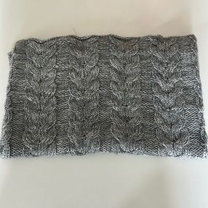 J.Crew Factory Gray Cable Knit Circle Scarf